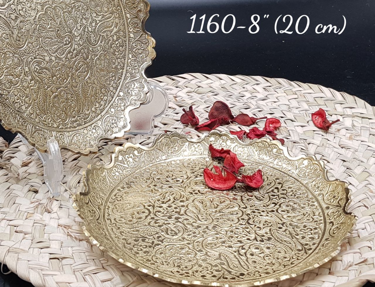 پیش دست برنجی مدل طاووس جدید بصورت تکی کد1160