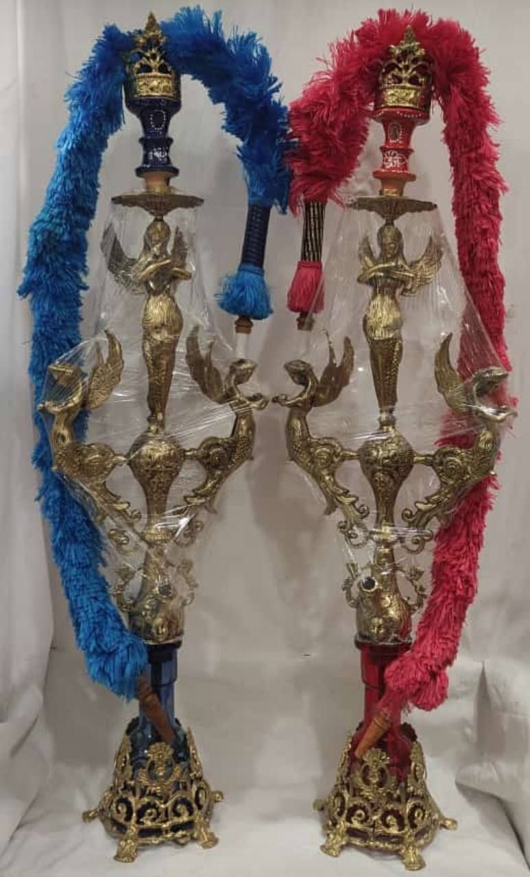 قلیان برنجی سه فرشته