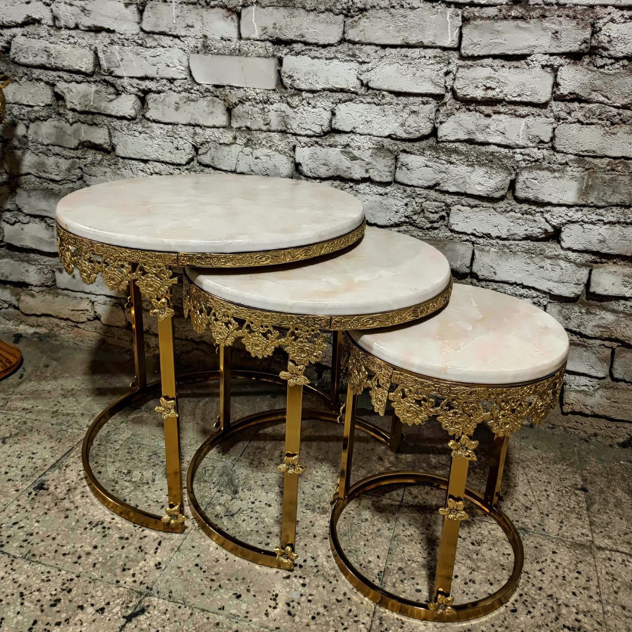 عسلی سه تیکه برنجی