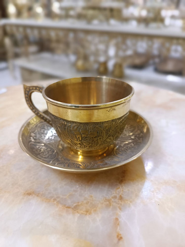 فنجان نعلبکي طرح گل بصورت تکی